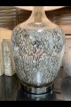 16"W x  27'H SILVER GLASS TABLE LAMP WITH FAUX MERCURY GLASS FINISH  [201658] SHIPS PALLET ONLY